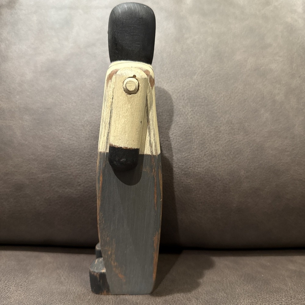 Wolf Creek Hand Carved Black African Cook Chef USA Vintage 1986 Signed MJ Dated - Picture 3 of 5